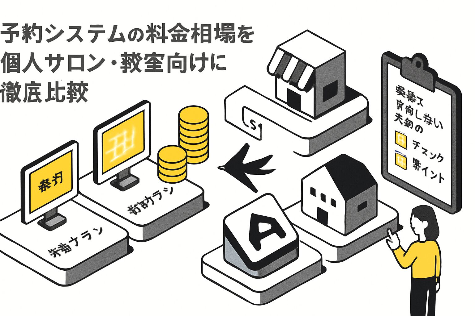 予約システムの料金相場を徹底比較【2026年版・個人サロン教室向け】 アイキャッチ
